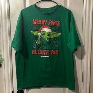 XXL Star Wars Christmas Green T-Shirt